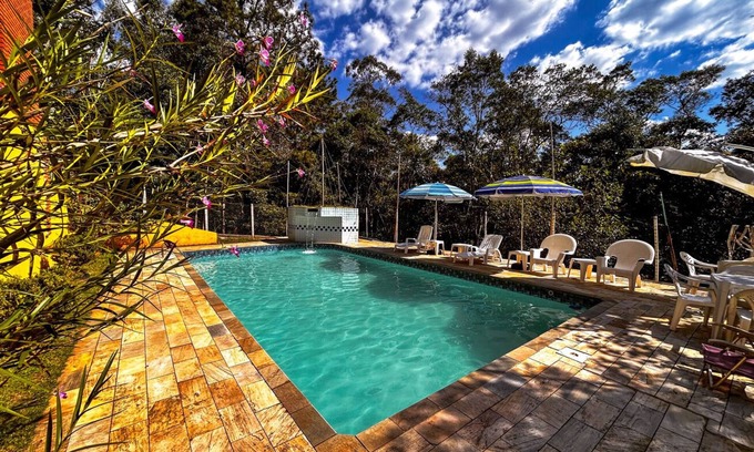 Sao Paulo House | Casa de campo com churrasq e piscina em Emburá/SP