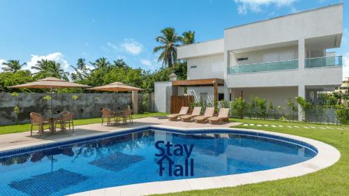 Guaxuma House | Casa de luxo, 4 Suites e Cond C Piscina-SH062