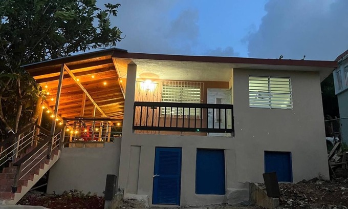 Villa Flamenco Cottage | Casa LOLO on hills of Culebra, mountain and airport views .