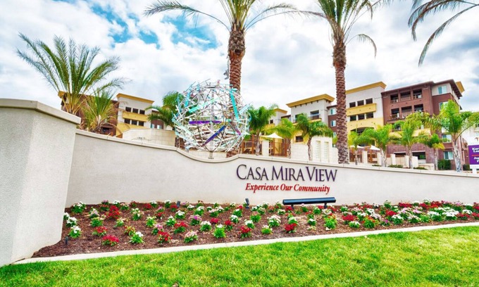 Mira Mesa Apartment | Casa Mira View: Chic 1-BR Apartment in Vibrant San Diego with AC & Fitness Room