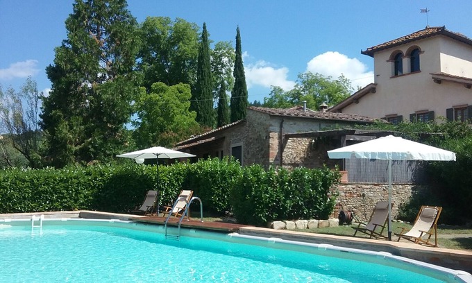 San Casciano in Val di Pesa Villa | [CASALE FORNACE FLORENCE ⭐] Vineyards | Olive Trees | Pool