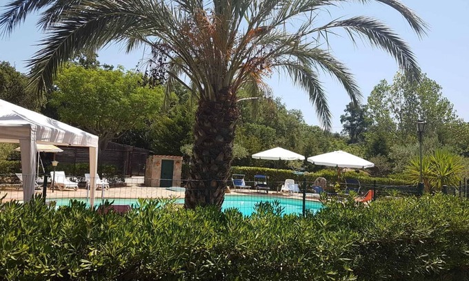 Pollina Villa | Casale Paradiso Art and Sea. Semi-detached stone villa with swimming pool-sea view