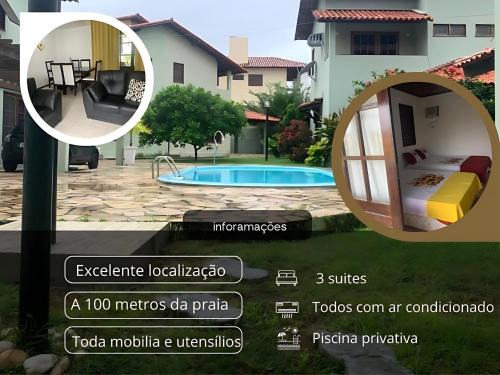 Barra Mar House | Casasveraneio casa com 3 Suites com ar condicionado à 100m da Praia de Barra De São Miguel, 8 minutos da praia bonita e a 3 do gunga , área de lazer privativa com piscina e churrasqueira!
