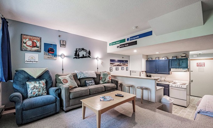 Sunday River Area Condo | Cascades studio Sleeps 3