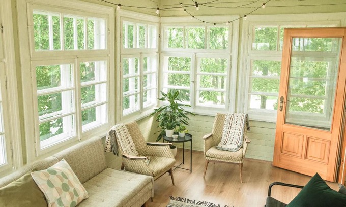 Cesis Apartment | Castle Park Apartment with sunset veranda