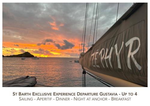 Colombier Boat Rental | CATAMARAN ZEPHYR EXPERIENCE EXCLUSIVE Navigation, diner, nuit, petit-déjeuner inclus