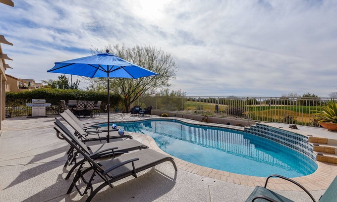 Desert View Village House | Cave Creek Beauty with Sunset and Golf Course Views!