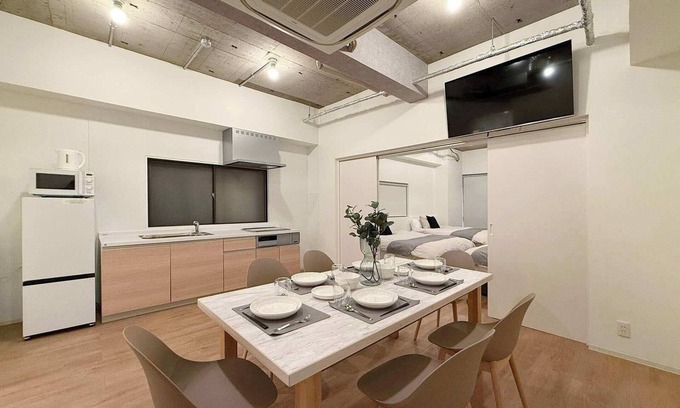 Hiroshima City Centre Apartment | Central Hatchobori 2 Bedroom Apartment for 10 Guests
