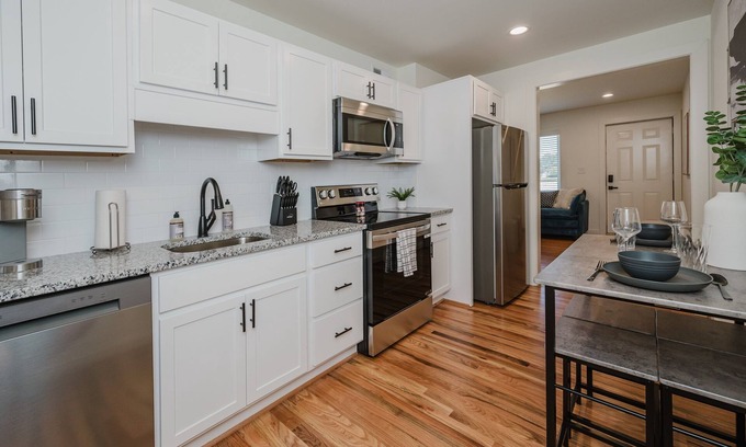 Civil Rights Historic District Condo | Central Suite F - 2 Bedrooms/King Bed/Parking