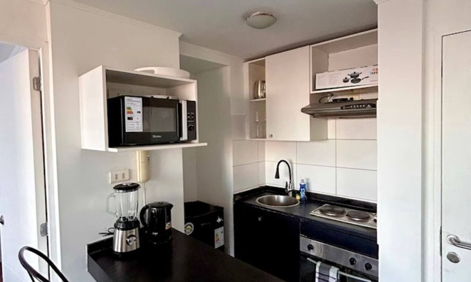 Las Rejas Apartment | Centrally located apartment, fully equipped, with beautiful terrace, steps from the Metro.