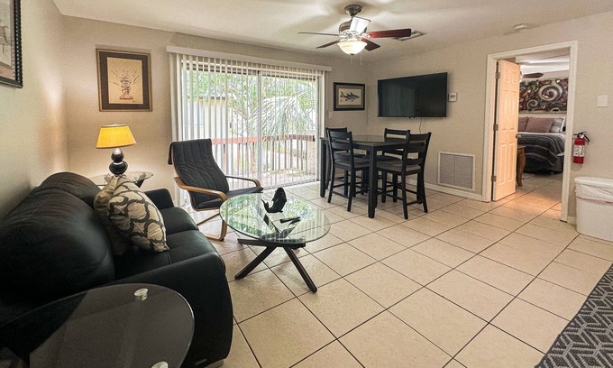 Largo Condo | Centrally located condo with heated pool, balcony, washer/dryer & central AC