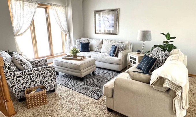 Fargo House | Centrally located home blocks from Bluemont lake