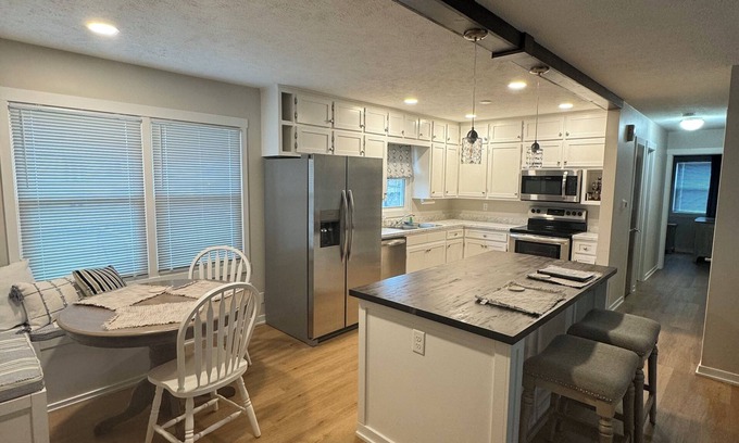 South Central Omaha House | Centrally located ranch home in quiet neighborhood. Large shady fenced backyard