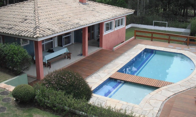 Cotia House | Chacara with swimming pool, lake, tree house for children, near Sao Paulo