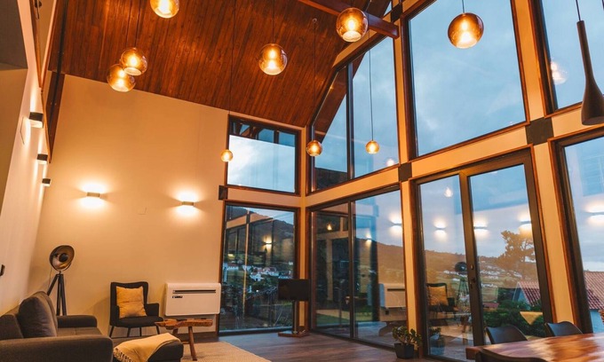 Sao Roque do Pico Ski Chalet | Chalet 'Cabanas Do Pico 2a' with Sea View, Wi-Fi and Air Conditioning