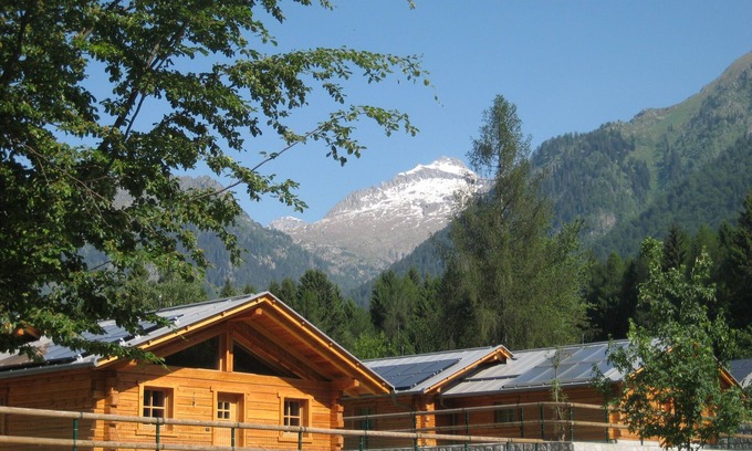 Sant'Antonio di Mavignola Ski Chalet | Chalet 'Camping Faè' with Mountain View, Private Terrace and Wi-Fi