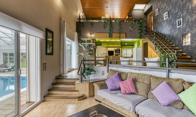 Santa Cristina de Aro Ski Chalet | Chalet "Casa Nadia" with Mountain View, Private Indoor Pool & Wi-Fi