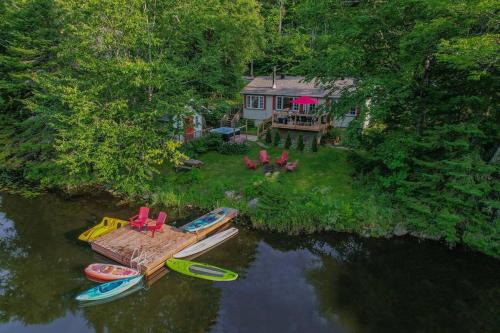 St-Adolphe-d'Howard House | Chalet du Domaine Spa privé et lac