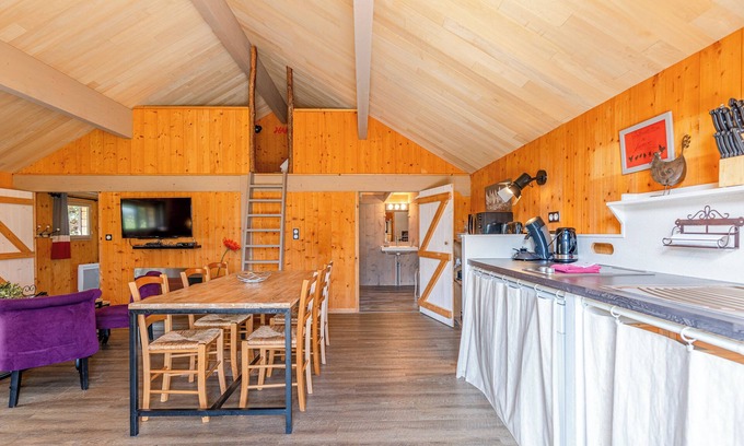 Reaux sur Trefle Ski Chalet | CHALET IN THE VINEYARDS, 5 minutes from Jonzac Antilles