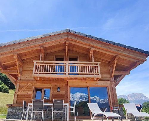 Combloux Ski Chalet | Chalet neuf vue panoramique sur le MONT-BLANC