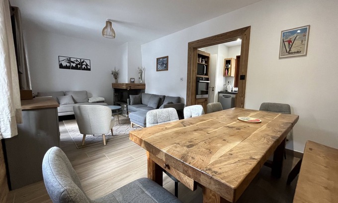 Valloire Ski Chalet | CHALET VALLOIRE CENTER - SOUTH FACING WITH TERRACE - 3 BEDROOMS