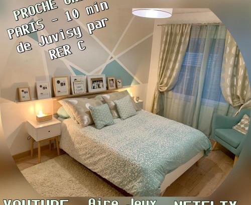 Draveil House | Chambre Suite Cosy - Paris Sud et Proche Orly - Service Parking