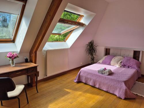 L'Etang-la-Ville House | Chambre, Terrasse et Jacuzzi