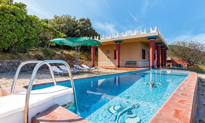 Skopelos Town Villa | Character villa within countryside setting with private pool and sea view.