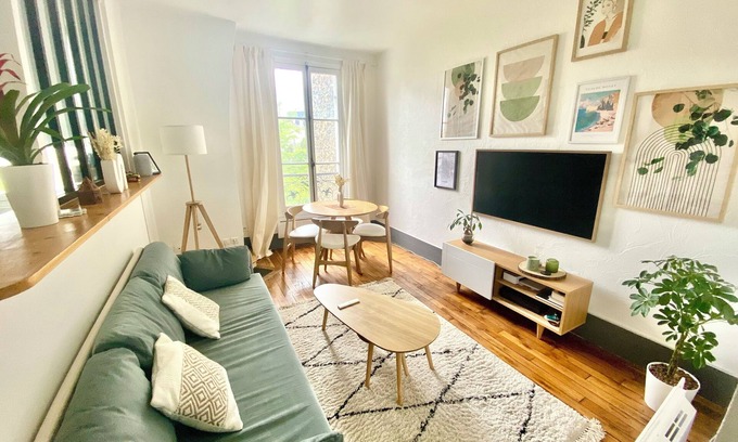 Vitry-sur-Seine Apartment | Charmant 2 Pièces Entièrement Équipé à 15mn de Paris !