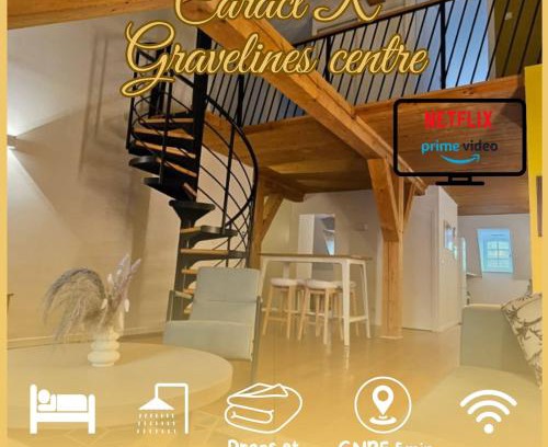 Gravelines Apartment | Charmant Duplex à Gravelines Le CaractR