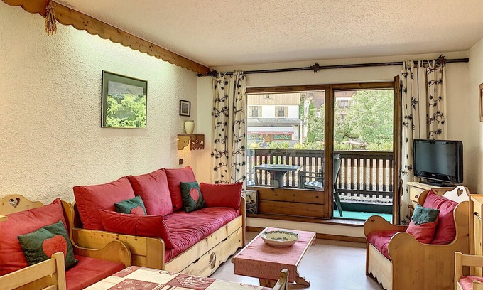 Combloux Apartment | Charming 1BR in Combloux Center - Stunning Views, Garage, Ski Bus Access