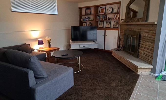 Millcreek Apartment | Charming 2-bedroom basement apartment with fireplace, AC, WiFi in Millcreek