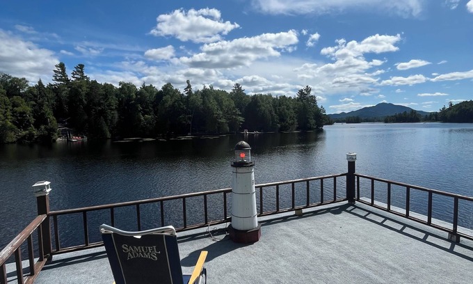 Saranac Lake Cabin | Charming 2-bedroom cabin on the water! Featuring boathouse and dock Saranac Lake