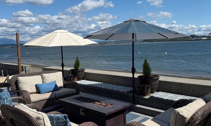 Priest Point House | Charming 2-bedroom water front house with your own beach access.