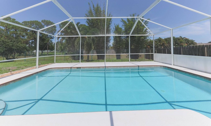 Port Saint Lucie House | Charming 3-bedroom pool home with fast WiFi, AC in awesome Port St. Lucie.
