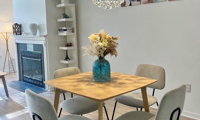 Bowie House | Charming 3-bedroom townhome with WiFi and AC in Bowie Maryland.