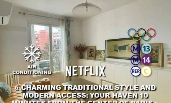 Clichy Apartment | CHARMING AIR CONDITIONING FLAT 10 MN AWAY FROM THE CENTER OF PARIS-METRO 14 & 13