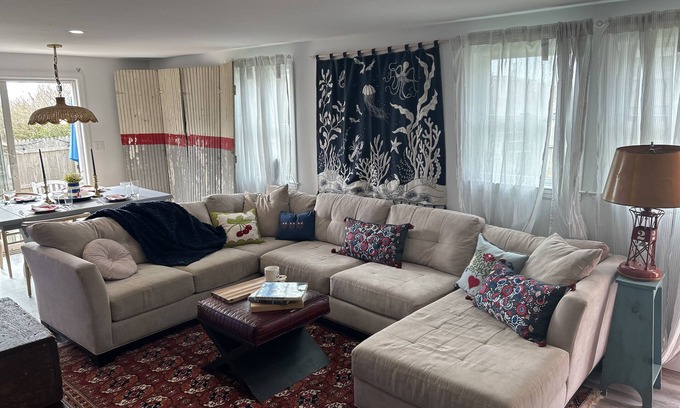 Town of East Hampton Cottage | Charming, almost oceanfront private Montauk beach cottage