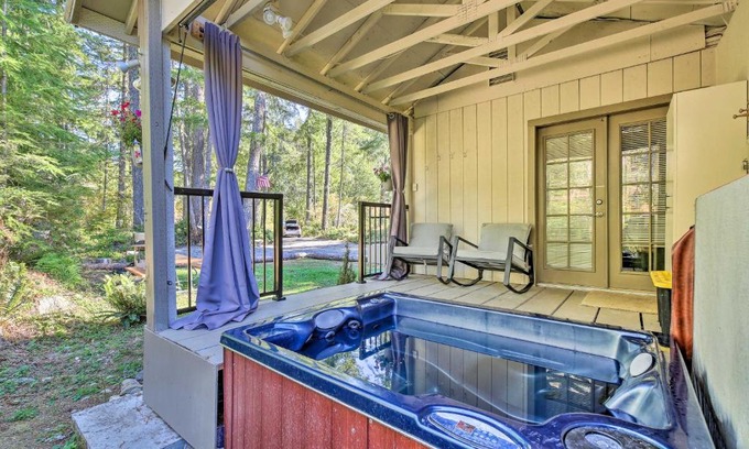 Ashford House | Charming Ashford Cabin with Private Hot Tub!