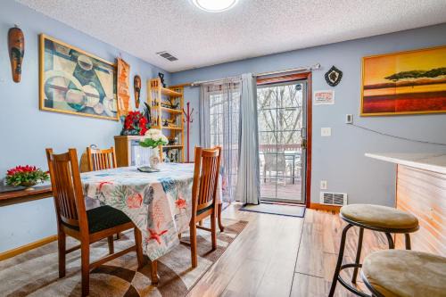 North Saint Paul Apartment | Charming Basement Stay with Workspace AC & Fire Pit