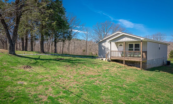 Herod House | Charming cottage on 6 acres with private hot tub, cozy deck & firepit