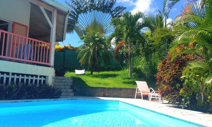 Sainte-Anne Villa | Charming creole villa comfort swimming pool wi fi only 300 m from the beach.