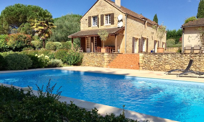 La Chapelle-Aubareil House | Charming house with swimming pool and jacuzzi near Sarlat