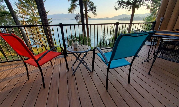 Big Arm House | Charming Lake Front Home with Deck, Dock, Beach and Spectacular Views