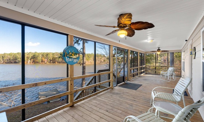 Jackson Cabin | Charming Lakefront secluded Cabin directly located on quiet 750 acre lake