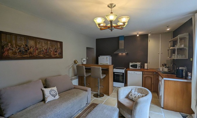 Le Blanc Apartment | Charming loft in old town, free parking nearby, close to Naillac castle