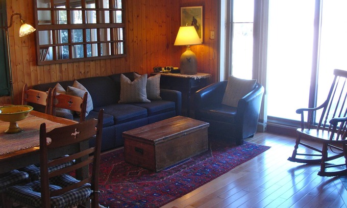 Mont-Tremblant Condo | charming newly renovated condo decorated with French Canadian antiques