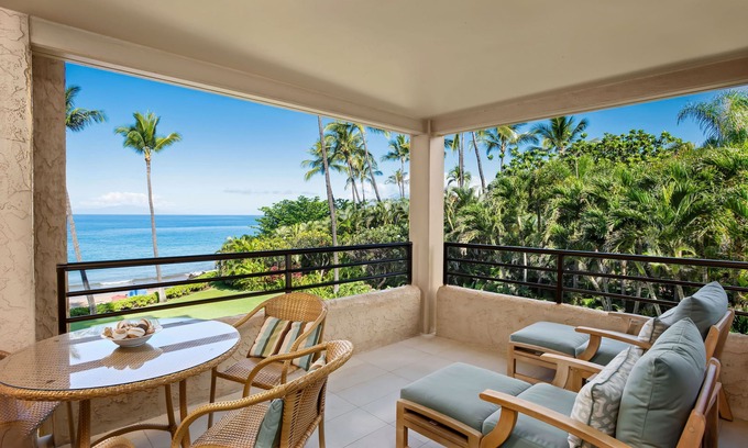 Wailea Condo | Charming Oceanfront retreat- Steps from the Beach, 2BR/2BA Polo Beach Club 308