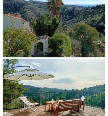 Moclinejo Villa | Charming Spanish Style Cottage with Nature and Sea View, Near Malaga