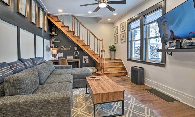 Westside Apartment | Charming Syracuse Apt w/ Private Deck & Fire Pit!